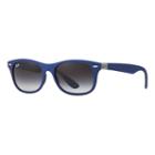 Ray-ban New Wayfarer Liteforce Blue Sunglasses, Gray Lenses - Rb4207