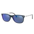 Ray-ban Silver Sunglasses, Blue Lenses - Rb4318