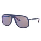 Ray-ban Scuderia Ferrari Collection Blue Sunglasses, Polarized Blue Sunglasses Lenses - Rb4308m