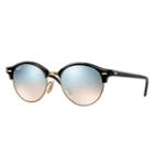 Ray-ban Clubround Black Sunglasses, Gray Lenses - Rb4246