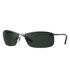 Ray-ban Gunmetal Sunglasses, Polarized Green Lenses - Rb3183