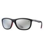 Ray-ban Scuderia Ferrari Collection Black Sunglasses, Polarized Gray Lenses - Rb8351m