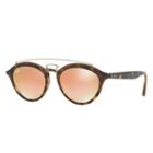 Ray-ban Gatsby Ii Blue Sunglasses, Pink Lenses - Rb4257