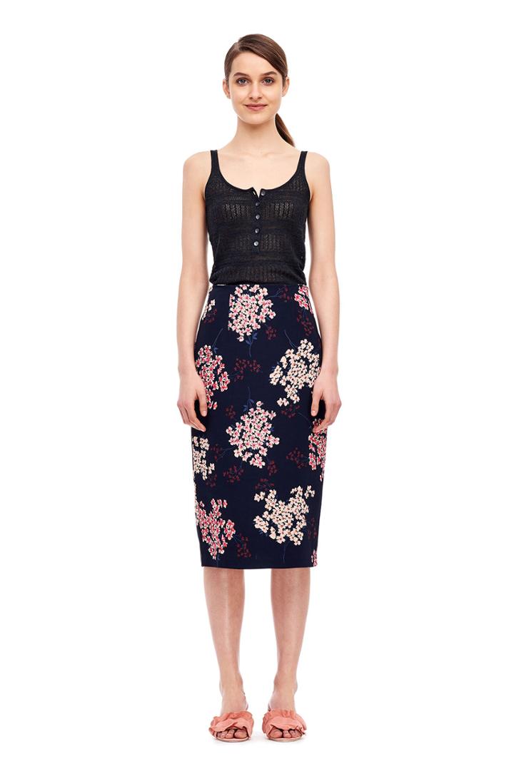 Rebecca Taylor La Vie Fine Rib Pointelle Tank