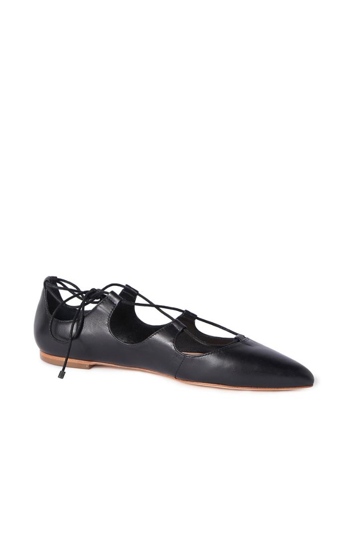Rebecca Taylor Loeffler Randall Ambra Lace Up Leather Flat