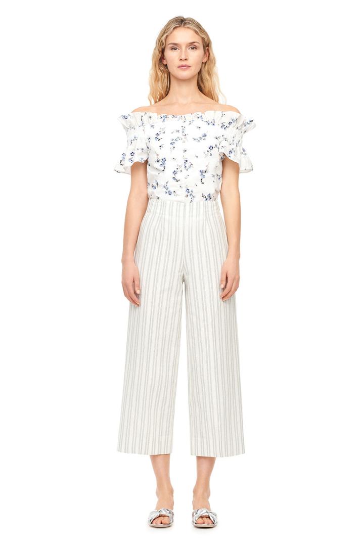 Rebecca Taylor Off-the-shoulder Francine Floral Top