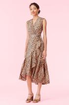 Rebecca Taylor Rebecca Taylor Leopard Print Wrap Dress