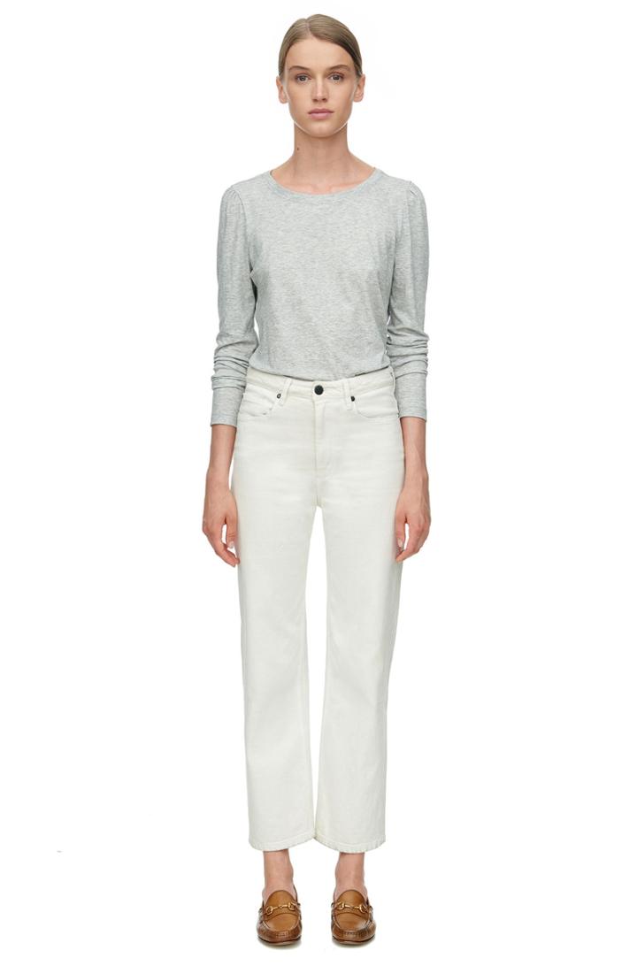 Rebecca Taylor Rebecca Taylor La Vie Soft Hand Jersey Tee M Grey Heather