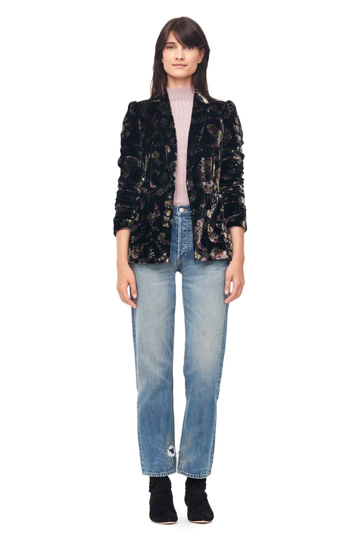 Rebecca Taylor Rebecca Taylor Jewel Paisley Velvet Blazer