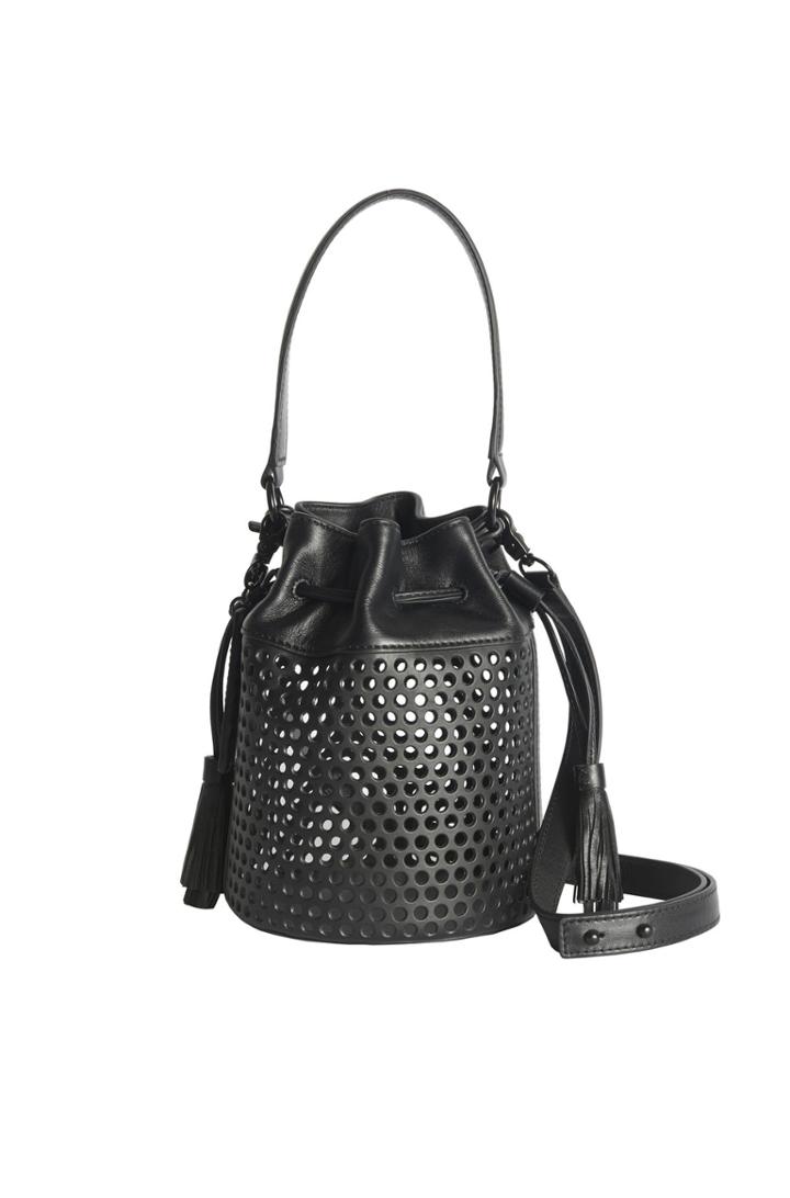 Rebecca Taylor Rebecca Taylor Loeffler Randall Mini Industry Bucket Bag One Black