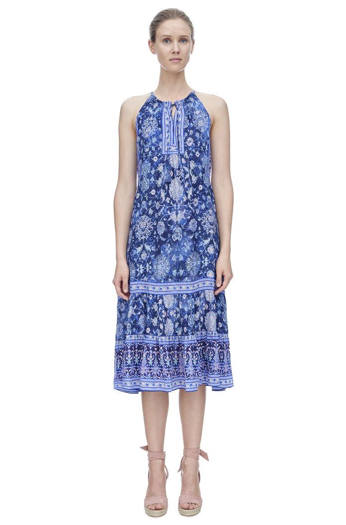 Rebecca Taylor Rebecca Taylor Sleeveless Dreamweaver Maxi Dress 12 Indigo Combo