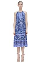 Rebecca Taylor Rebecca Taylor Sleeveless Dreamweaver Maxi Dress 12 Indigo Combo