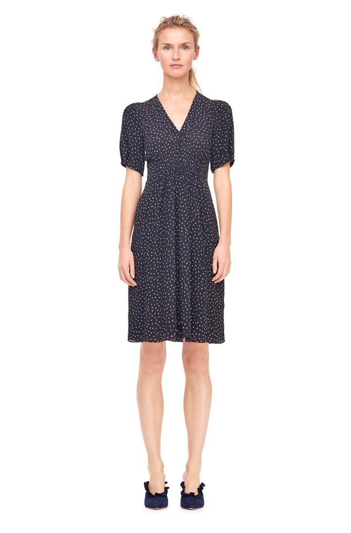 Rebecca Taylor Hummingbird Print Silk Dress