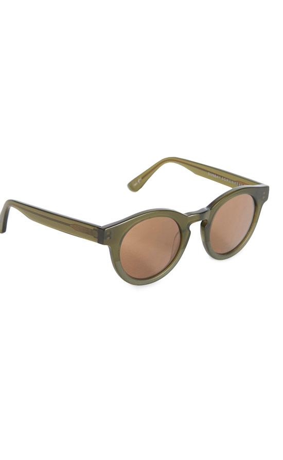 Rebecca Taylor Rebecca Taylor Sunday Somewhere Soelae Semi Round Khaki Sunglasses