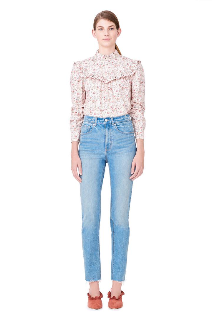 Rebecca Taylor La Vie Brittany Floral Top