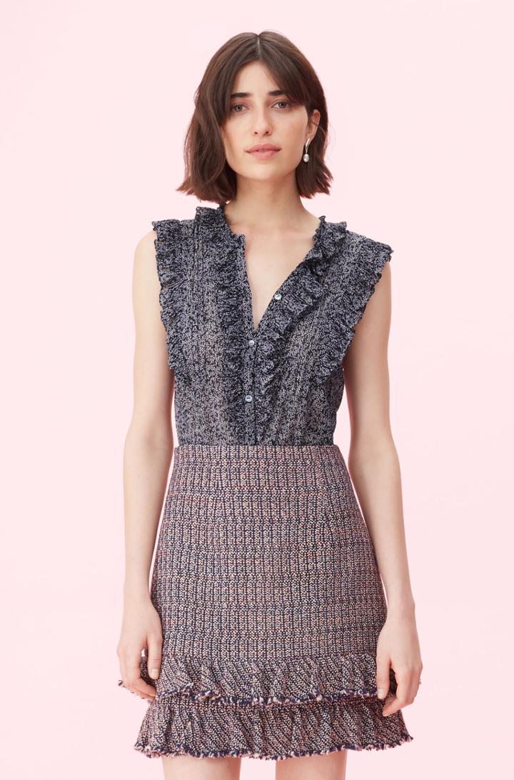 Rebecca Taylor Rebecca Taylor Block Vine Print Top