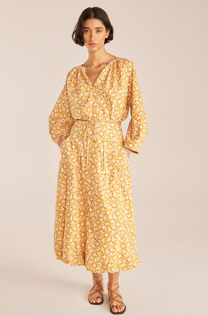 Rebecca Taylor Rebecca Taylor Lattice Fleur Poplin Skirt
