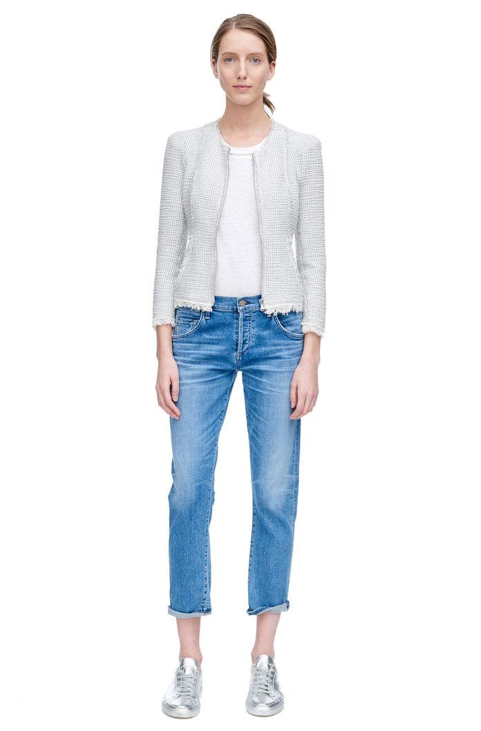 Rebecca Taylor Rebecca Taylor Stretch Tweed Jacket 4 Grey