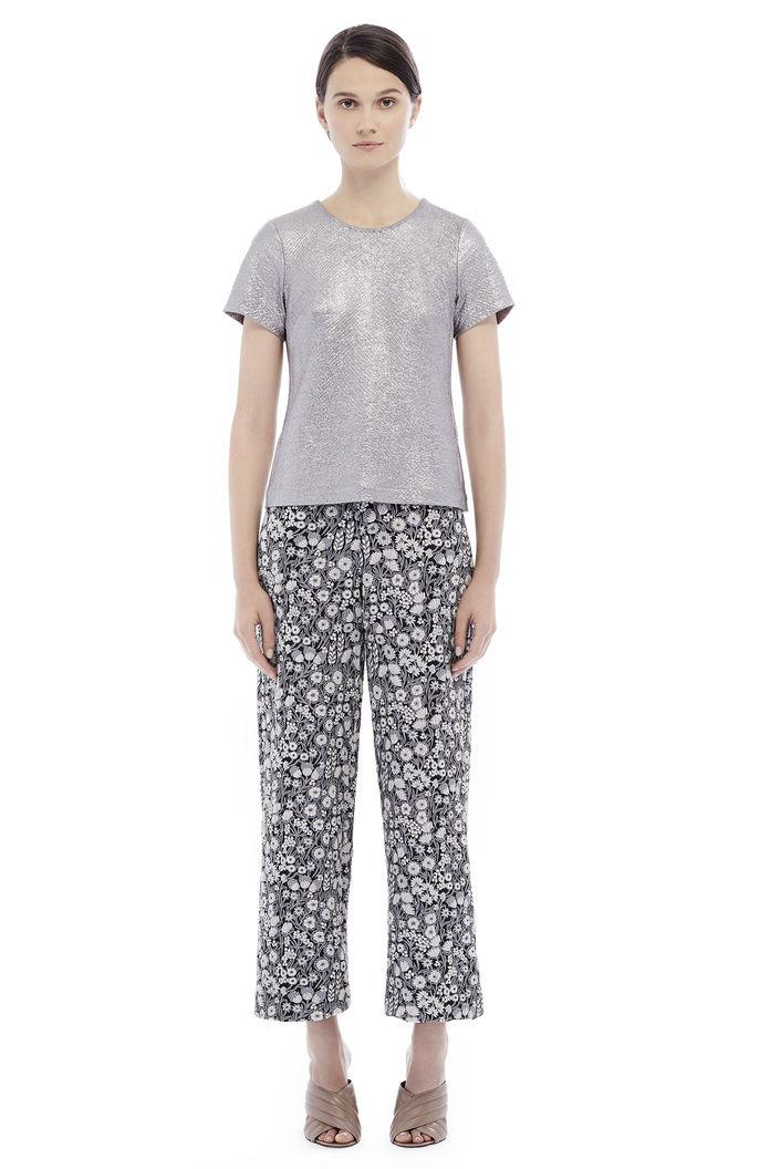 Rebecca Taylor Rebecca Taylor Textured Metallic Tee 0 Gunmetal