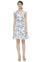 Rebecca Taylor Rebecca Taylor Sleeveless Meteor V-neck Dress 2 Indigo/sea Salt