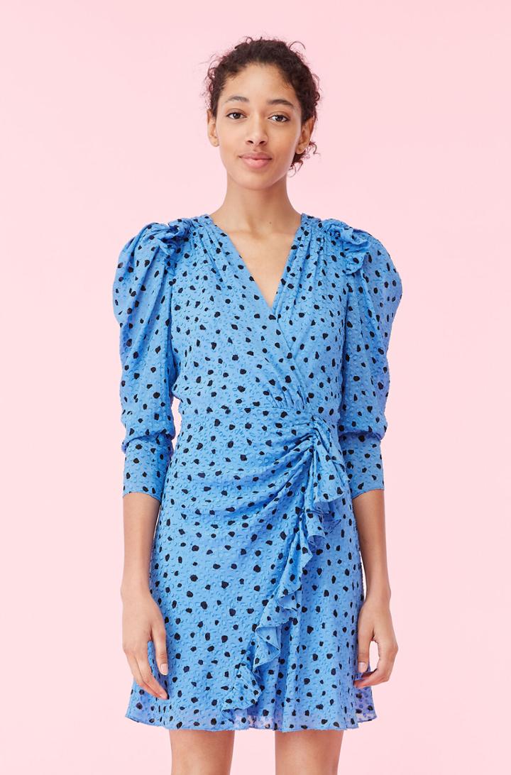 Rebecca Taylor Rebecca Taylor Nova Dot Clip Wrap Dress