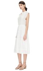 Rebecca Taylor Rebecca Taylor Sleeveless Stitched Square Embroidered Dress