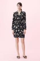 Rebecca Taylor Rebecca Taylor Daniella Floral V-neck Dress