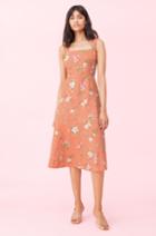 Rebecca Taylor Rebecca Taylor Lita Floral Linen Tank Dress