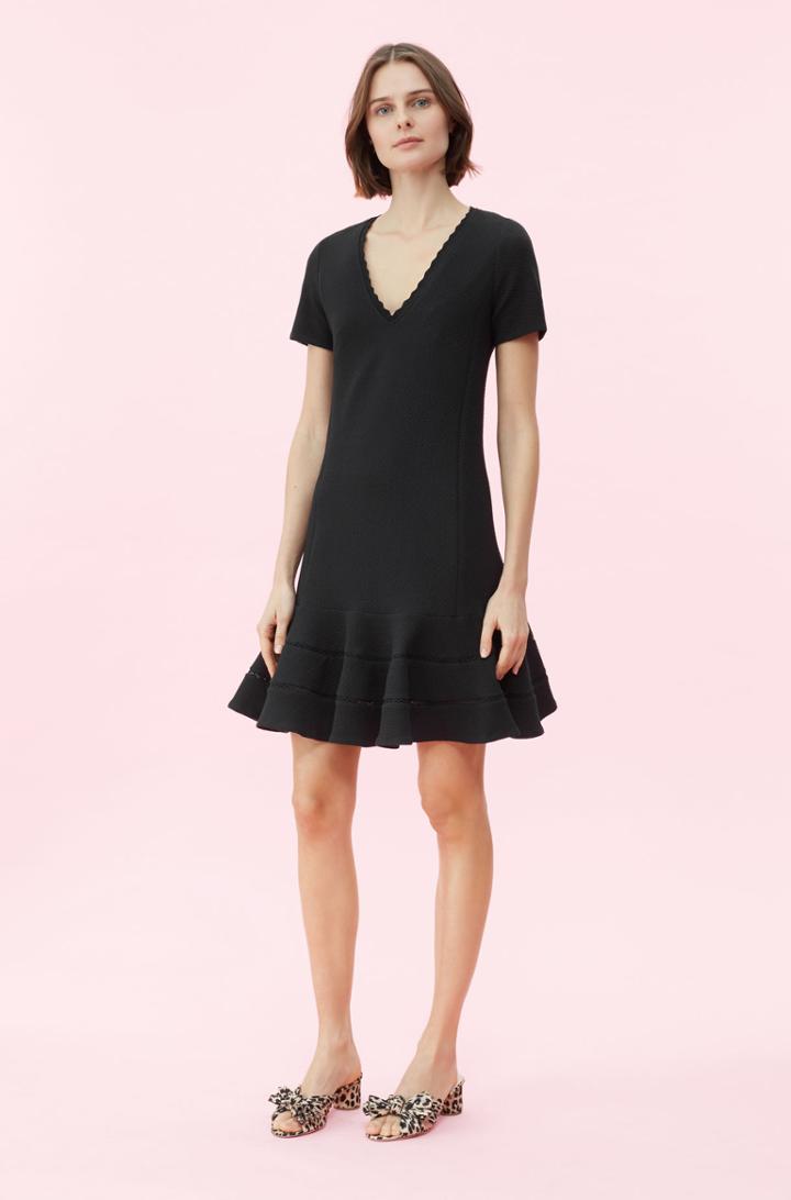 Rebecca Taylor Rebecca Taylor Stretch Texture V-neck Dress