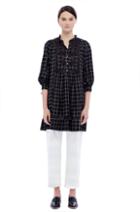 Rebecca Taylor Rebecca Taylor La Vie Windowpane Plaid Dress Xs Black