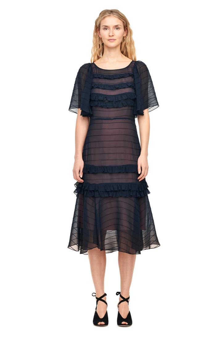 Rebecca Taylor Chiffon & Lace Dress