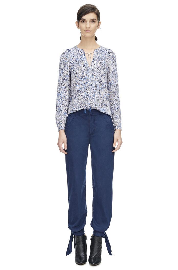 Rebecca Taylor Rebecca Taylor Twill Navajo Embroidered Pant 2 Navy