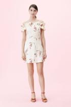 Rebecca Taylor Rebecca Taylor Off-the-shoulder Ivie Fleur Embroidered Dress