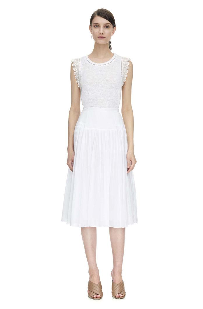 Rebecca Taylor Rebecca Taylor Cotton Voile Skirt 8 Sea Salt