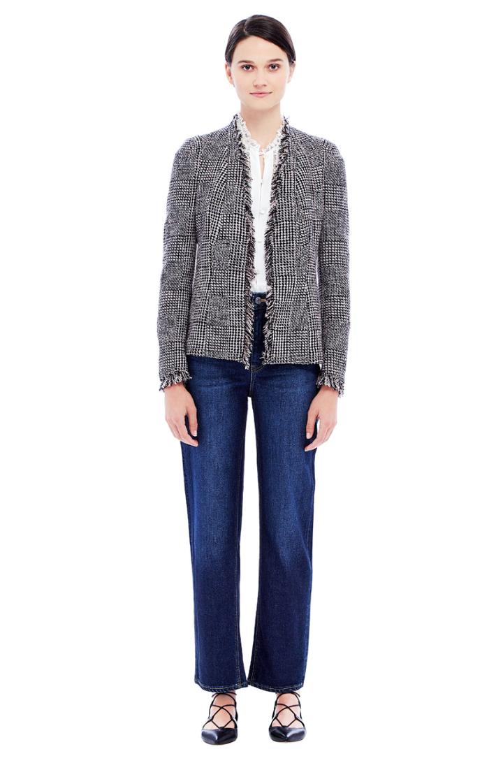 Rebecca Taylor Rebecca Taylor Houndstooth Jacket 2 Teaberry Combo