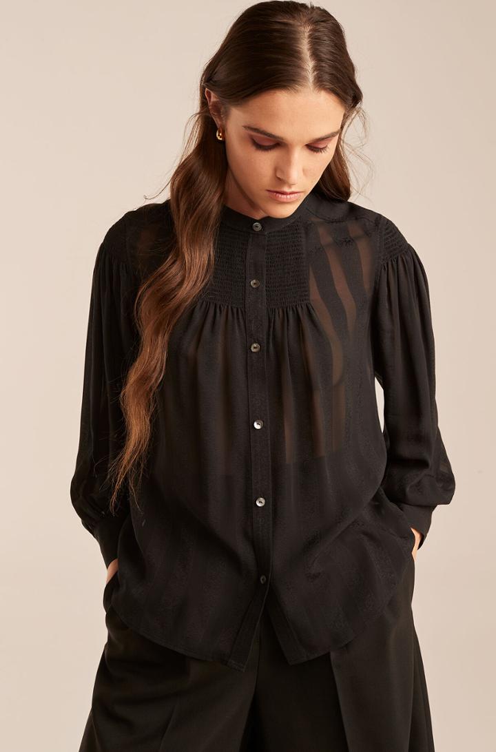 Rebecca Taylor Rebecca Taylor Silk Jacquard Button Down