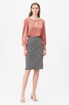 Rebecca Taylor Rebecca Taylor Tailored Static Tweed Pencil Skirt