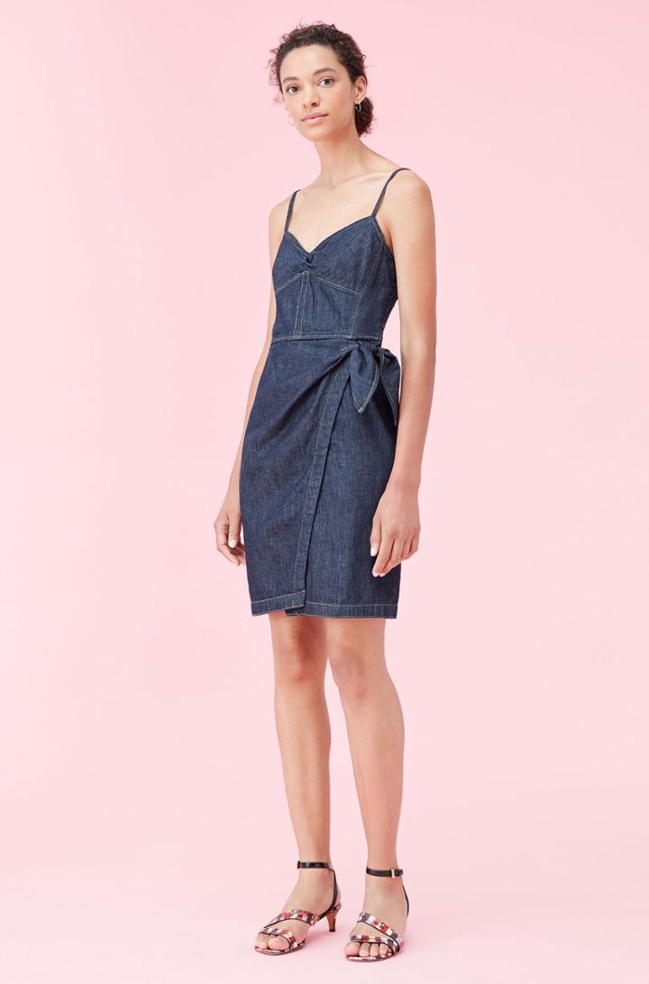 Rebecca Taylor Rebecca Taylor La Vie Drapey Denim Wrap Dress