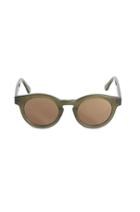 Rebecca Taylor Sunday Somewhere Soelae Semi Round Khaki Sunglasses Os Khaki