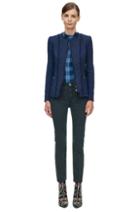 Rebecca Taylor Rebecca Taylor Stretch Tweed Jacket 2 Violet Stone Combo