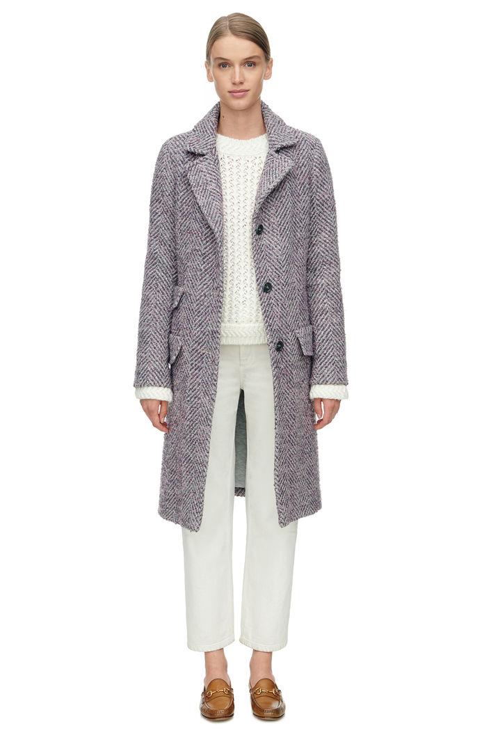 Rebecca Taylor Rebecca Taylor Chevron Coat 0 Faded Rose Combo