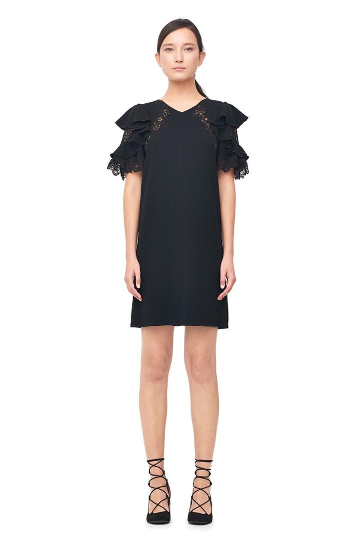 Rebecca Taylor Rebecca Taylor Crepe & Lace Dress