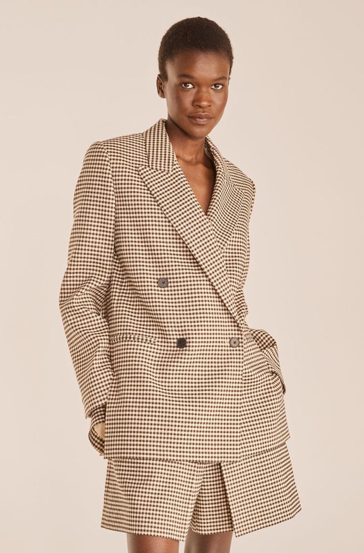 Rebecca Taylor Rebecca Taylor Spring Check Double-breasted Blazer