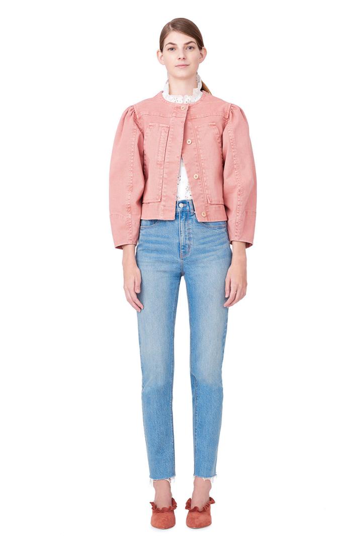 Rebecca Taylor La Vie Garment-dyed Twill Jacket