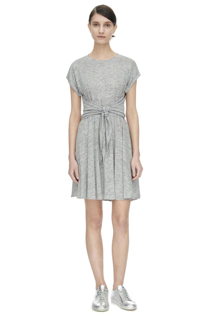 Rebecca Taylor Rebecca Taylor Jersey Wrap Dress L Melange Grey