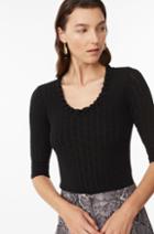 Rebecca Taylor Merino Scoop Neck Pullover