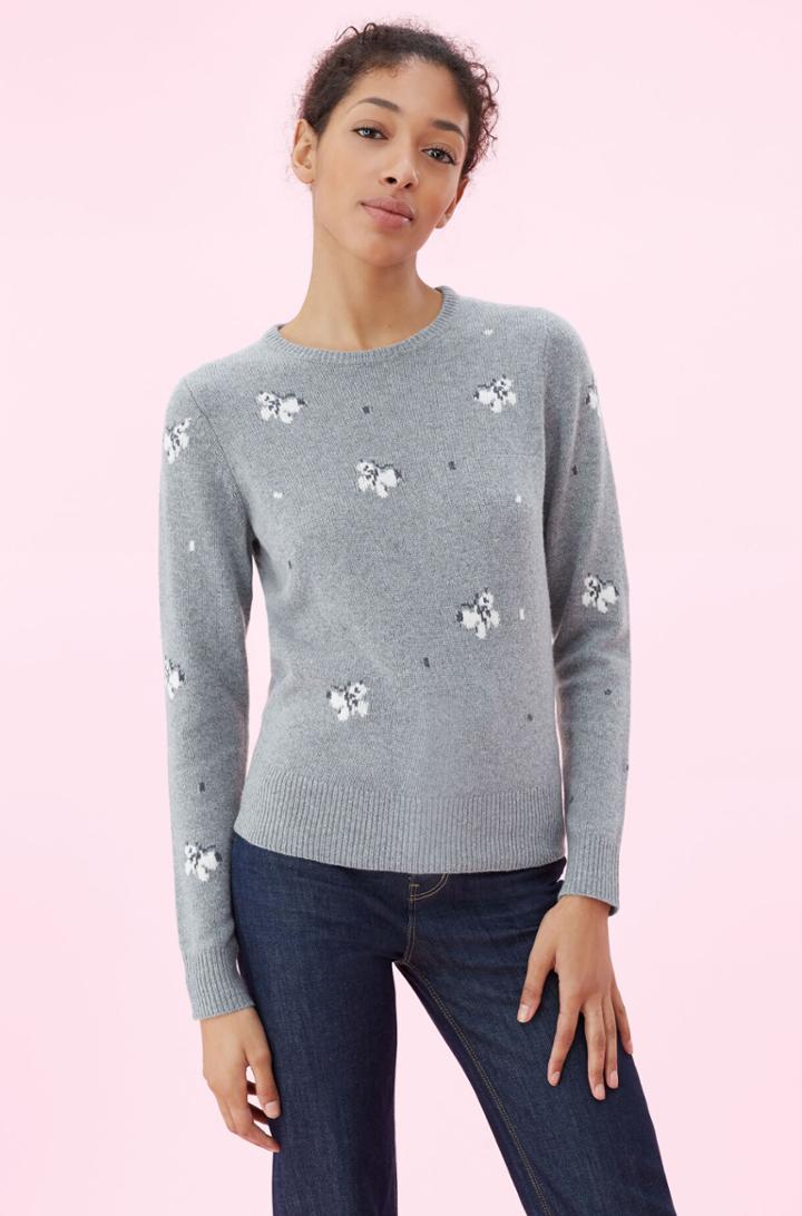 Rebecca Taylor Rebecca Taylor La Vie Butterfly Intarsia Pullover