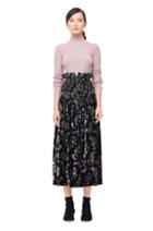 Rebecca Taylor Lurex Rib Turtleneck Pullover