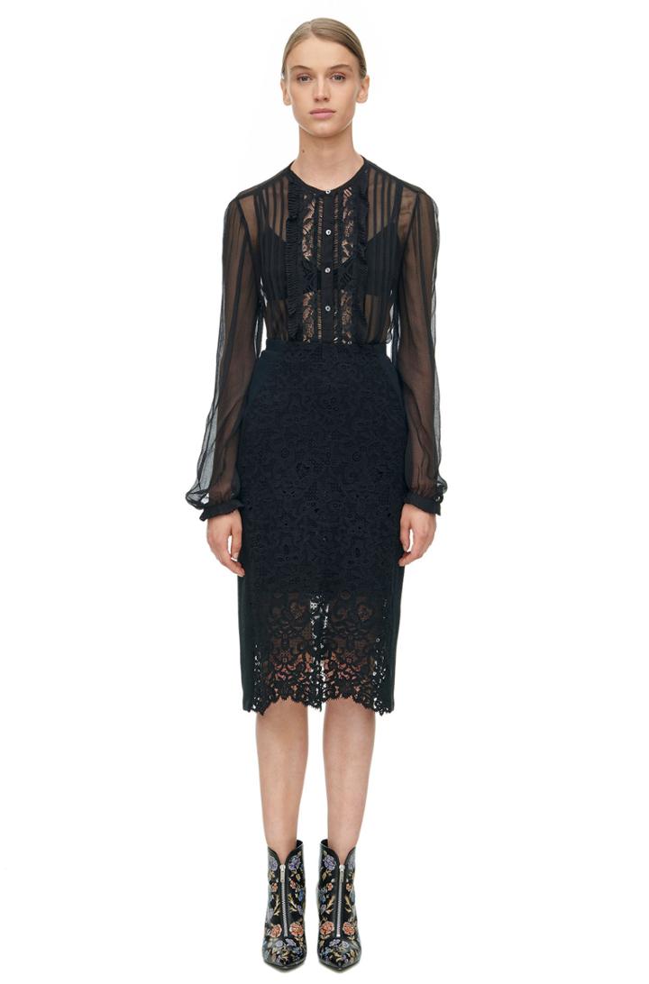 Rebecca Taylor Rebecca Taylor Vien Lace Skirt 8 Black