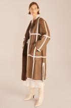 Rebecca Taylor Rebecca Taylor Reversible Whipstitch Crochet Leather Coat